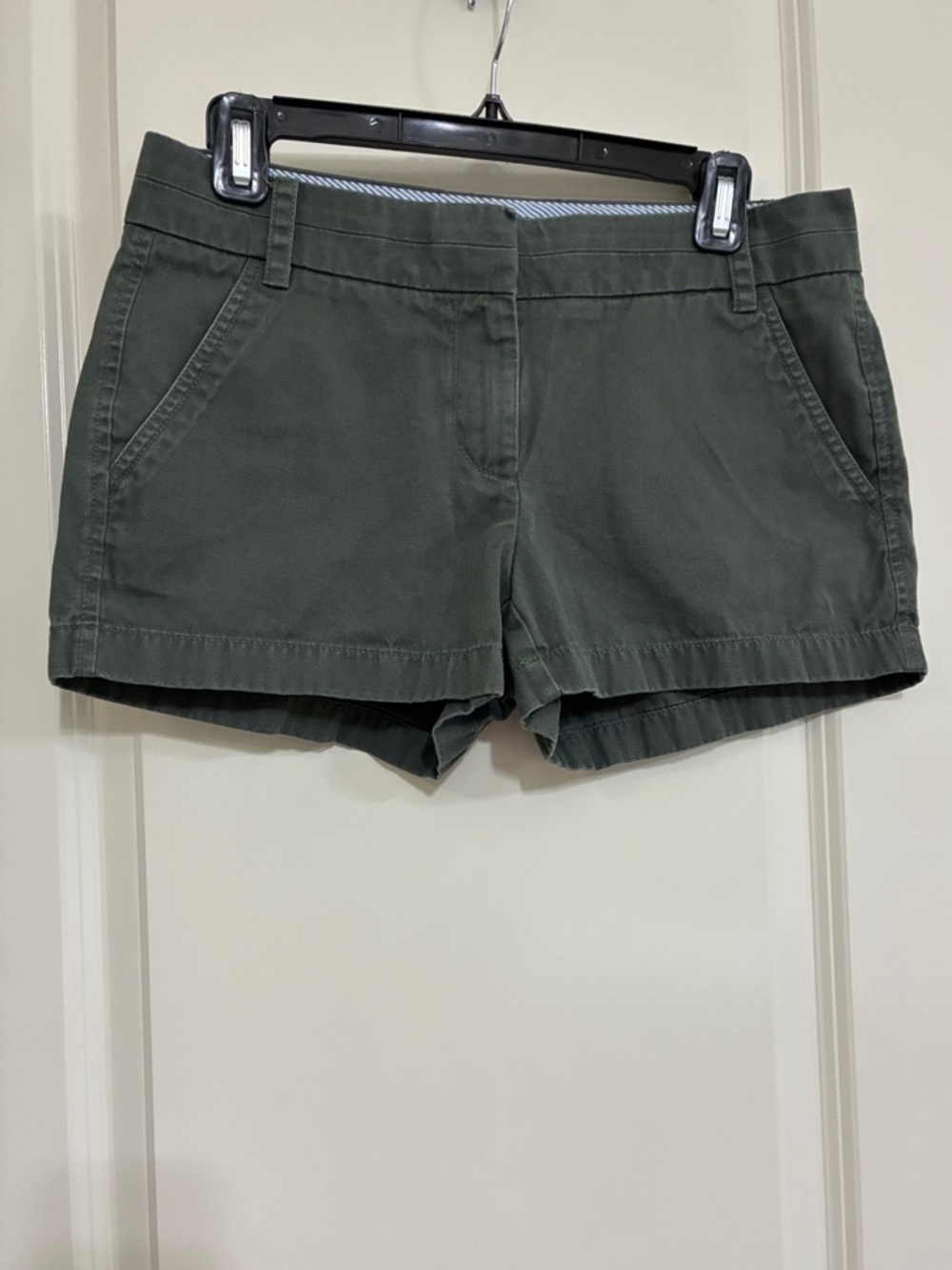 J. Crew Women’s Olive Green Cotton Chino Shorts